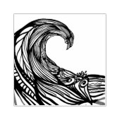 Ocean wave tekening rubberstempel (Afrduk)