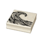 Ocean wave tekening rubberstempel (Stempel)