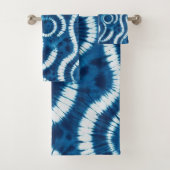 Ocean Wave Tie Dye Design Bad Handdoek (Insitu)