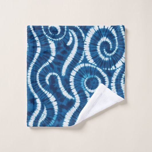 Ocean Wave Tie Dye Design Bad Handdoek (Wasdoekje)
