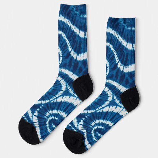 Ocean Wave Tie Dye Design Sokken (Links)