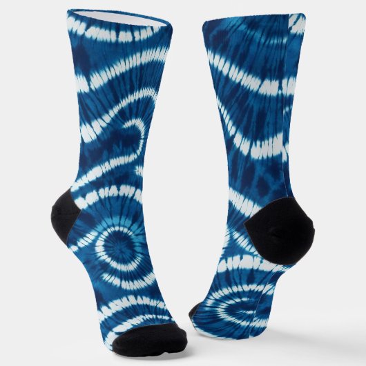 Ocean Wave Tie Dye Design Sokken (Gebogen)