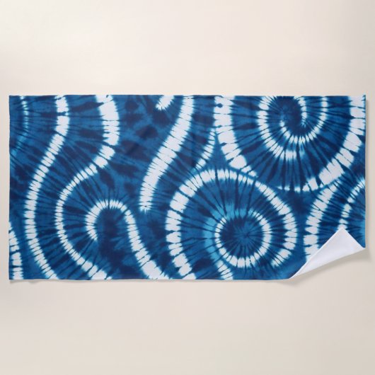 Ocean Wave Tie Dye Design Strandlaken (Voorkant)