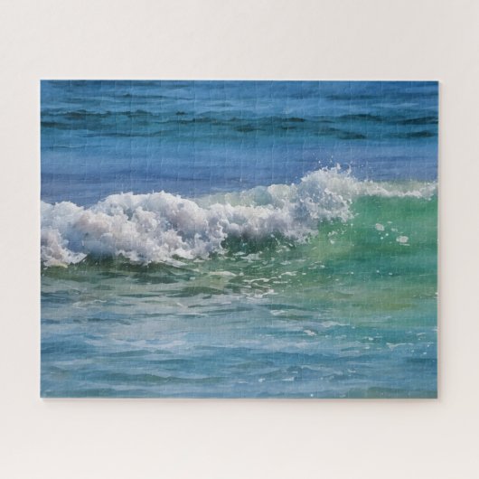 Ocean Wave Tropische Kleuren Natuur Puzzel (Horizontaal)