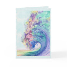 Ocean Wave Waterverf Custom Text Jubileum