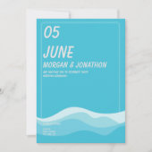 Ocean Wave Wedding Collectie Kaart (Voorkant)