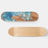 Ocean Wave Wood Stijl Accent Persoonlijk Skateboard (Horizontaal)