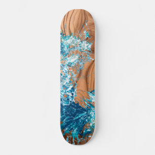 Ocean Wave Wood Stijl Accent Persoonlijk Skateboard