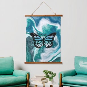 Ocean Waves Abstracte Butterfly Art Hangend Wandkleed