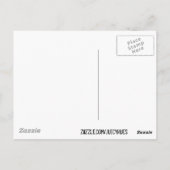 Ocean Waves aquablauw patroon Briefkaart (Achterkant)