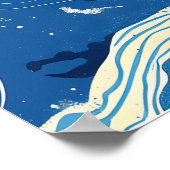 Ocean Waves Art Poster Vintage La Rochelle (Hoek)