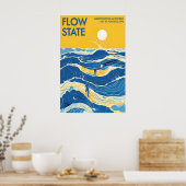 Ocean Waves Art Poster Vintage La Rochelle (Keuken)