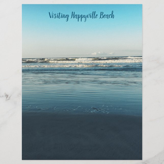 Ocean Waves Background Craft Scrapbook Paper (Voorkant)