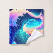 Ocean Waves Bad Handdoek (Wasdoekje)