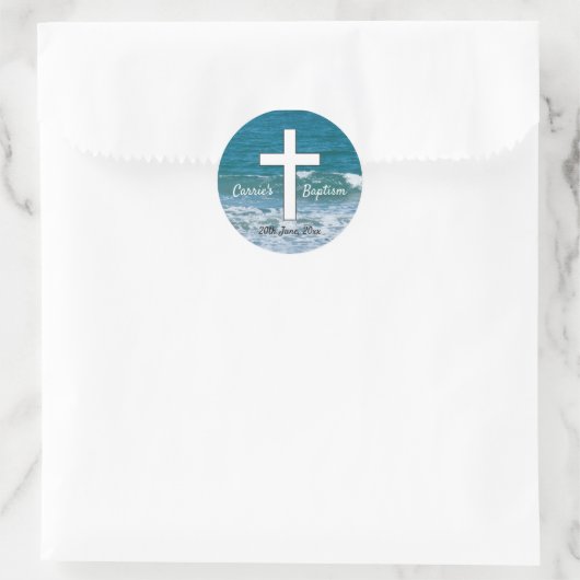 Ocean Waves Baptism sticker (Tas)