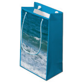 Ocean Waves Baptisme Small Gift Bag Klein Cadeauzakje (Achterkant Gekanteld)