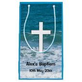 Ocean Waves Baptisme Small Gift Bag Klein Cadeauzakje (Voorkant)
