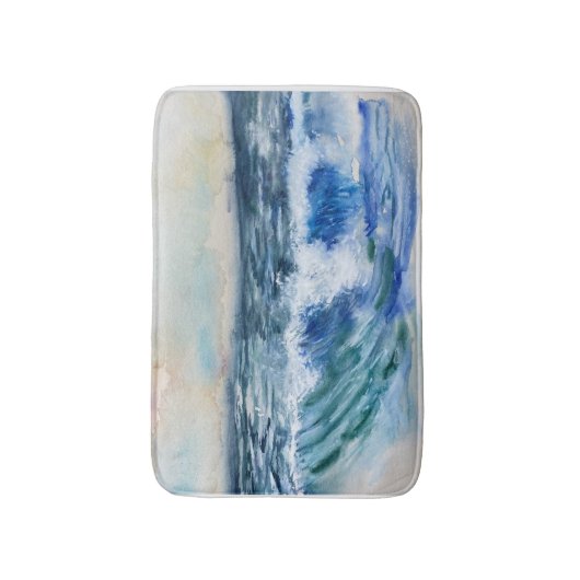 Ocean waves Bath Matt Badmat (Voorkant Verticaal)