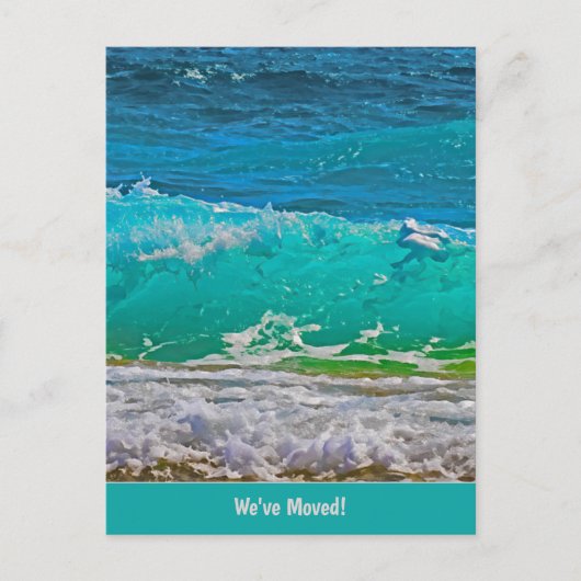 Ocean Waves Beach Art die we hebben verplaatst (of Briefkaart (Voorkant)