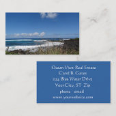 Ocean Waves Beach Hawaii Fotografie Visitekaartje (Voorkant / Achterkant)