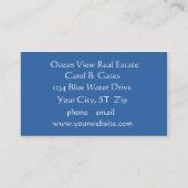 Ocean Waves Beach Hawaii Fotografie Visitekaartje (Achterkant)