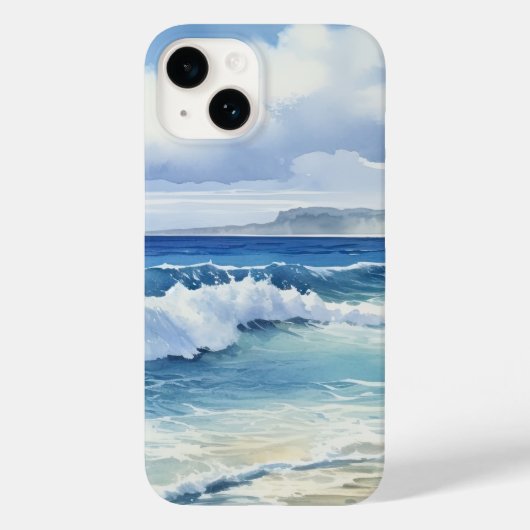 Ocean Waves Beach House Esthetisch Case-Mate iPhone Case (Achterkant)