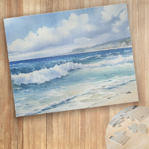 Ocean Waves Beach House Esthetisch Legpuzzel
