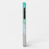 Ocean Waves, Beach Sand, Roze Script Name Case-Mate iPhone Case (Achterkant/links)