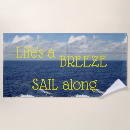 Ocean Waves Beach Towel Strandlaken (Voorkant)