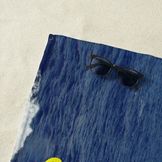 Ocean Waves Beach Towel Strandlaken (In situ)
