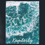 Ocean Waves Beach Tropical Name Gift For Her Fleece Deken<br><div class="desc">Ocean Waves Beach Tropical Name Gift For Her Fleece Blanket</div>