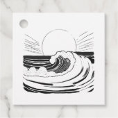 Ocean Waves Bedankjes Labels (Voorkant)