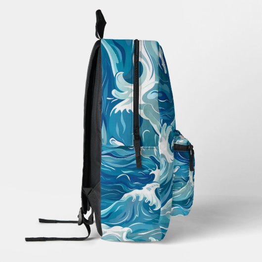 Ocean Waves Bedrukte Rugzak (Links)