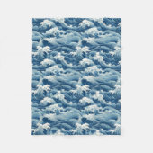 Ocean Waves Blanket Fleece Deken (Voorkant)