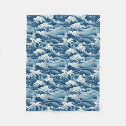 Ocean Waves Blanket Fleece Deken (Voorkant)