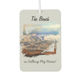 Ocean Waves Blue personaliseren Luchtverfrisser