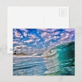 Ocean Waves Briefkaart (Voorkant / Achterkant)