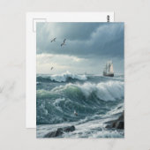 Ocean Waves Briefkaart (Voorkant / Achterkant)