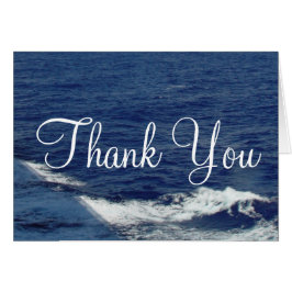 Ocean Waves Bruiloft Dank u Blank Kaarten
