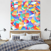 Ocean Waves Canvas Afdruk (Insitu (Slaapkamer))