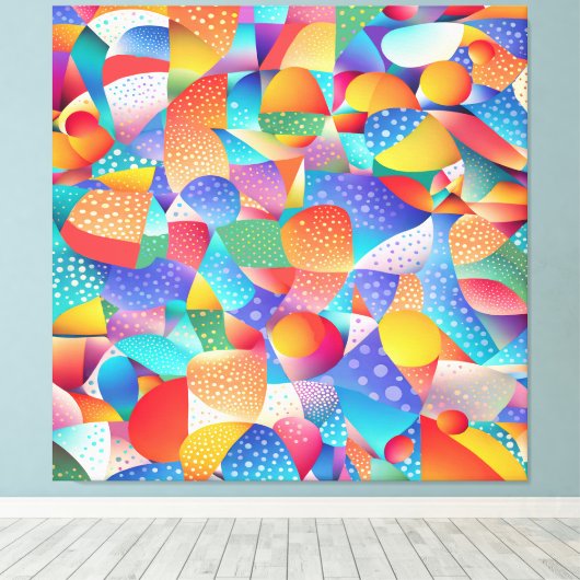 Ocean Waves Canvas Afdruk (Insitu (Houten vloer))