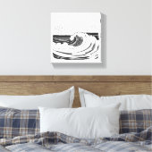 Ocean Waves Canvas Afdruk (Insitu (Slaapkamer))