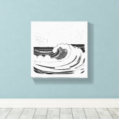 Ocean Waves Canvas Afdruk (Insitu (Houten vloer))