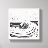 Ocean Waves Canvas Afdruk (Voorkant)