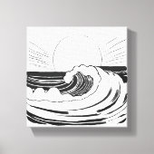 Ocean Waves Canvas Afdruk (Voorkant)
