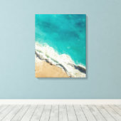 Ocean Waves Canvas Print (Insitu (Houten vloer))
