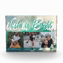 Ocean Waves Celebrate Life Photo Block