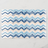 Ocean Waves Chevron Briefpapier (Voorkant)
