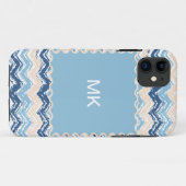 Ocean Waves Chevron Case-Mate iPhone Case (Achterkant (horizontaal))