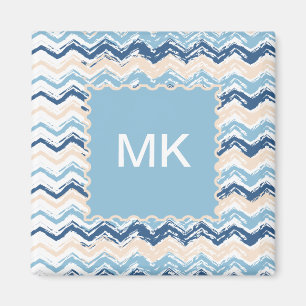 Ocean Waves Chevron Magneet